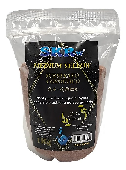 Substrato Cosmético Skrw Medium Yellow 1 Kg 100% Natural