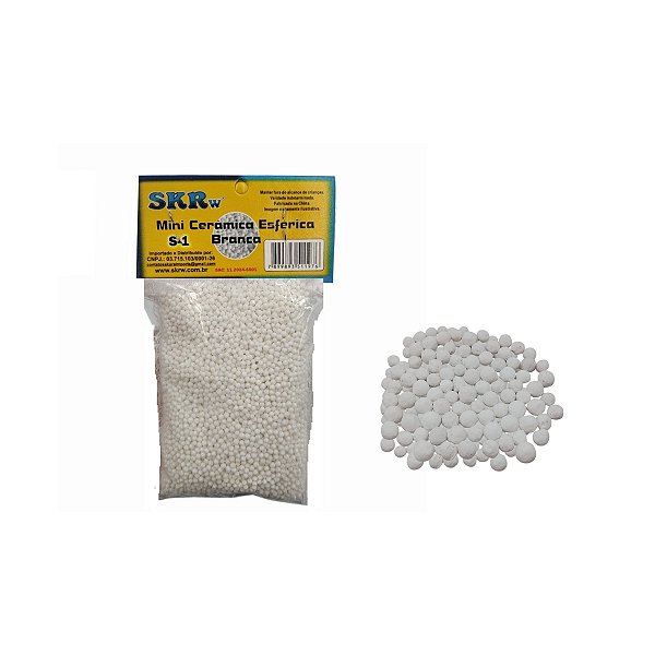 CERAMICA ESFERA MINI SKRw 2.0MM BRANCA 80G