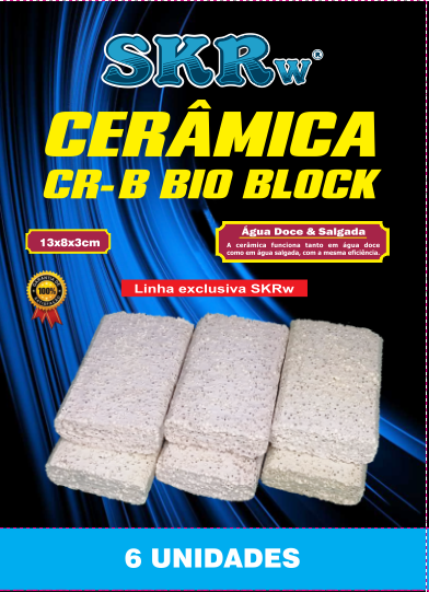 CERAMICA BIO BLOCK SKRw - 14X8X3CM 6-UNID