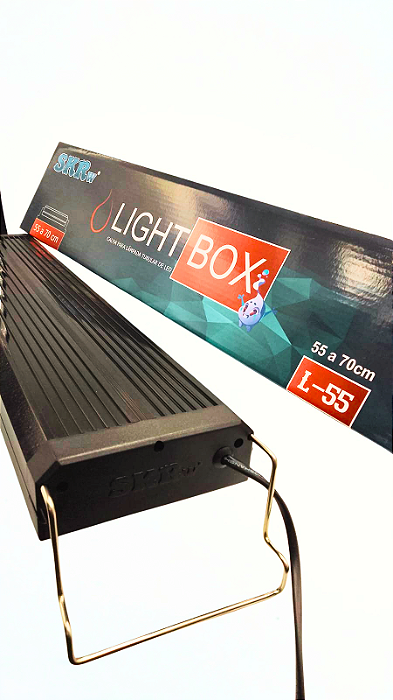 Luminária Skrw Com 2 Lampadas - Azul E Branca + Plantado 55-70cm