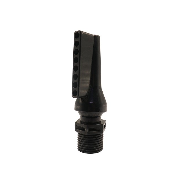 DIRECIONADOR DE FLUXO DE ÁGUA | LOC LINE 1/2'' BICO DE PATO + NIP PRETO SKRw