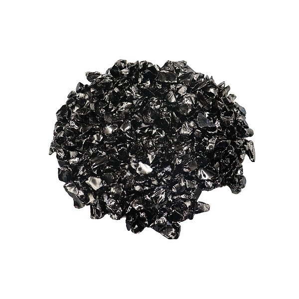 ENFEITE DE VIDRO PRETO 200G SKRw