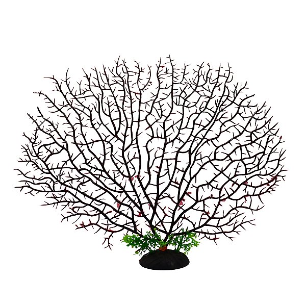 PLANTA ARTIFICIAL CORAL MARROM 30X25CM SKRw