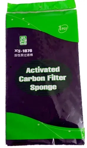 Esponja biológica Com Carvão Ativado 90x25x1cm