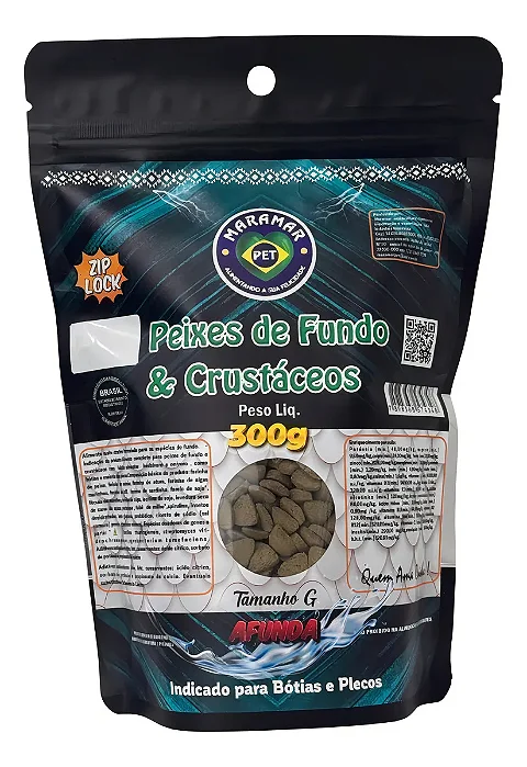MARAMAR PEIXES DE FUNDO CRUST. 300G PELLET GR