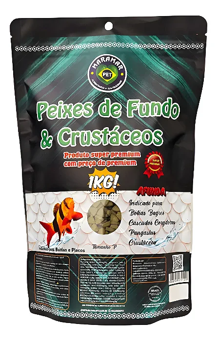 MARAMAR PEIXES DE FUNDO CRUST. 1000G PELLET PEQ