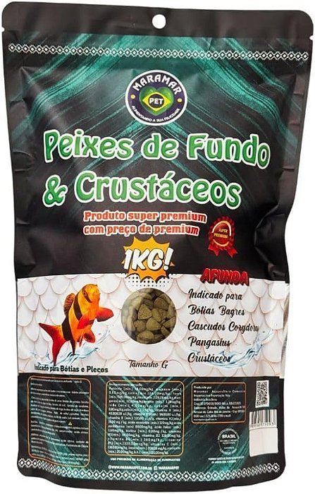 MARAMAR PEIXES DE FUNDO CRUST. 1000G PELLET GR