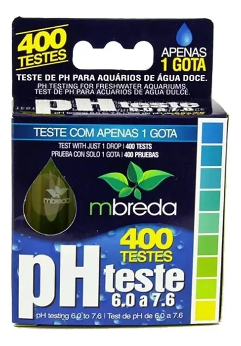 MBREDA TESTE PH DE 6.0 A 7.6 - 400 TESTES - 407