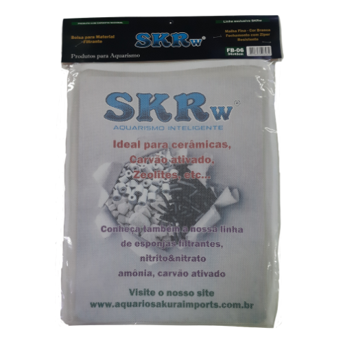 SKRw BOLSA MAT.FILT. FB-06 34X43CM MALHA FINA BRANCA