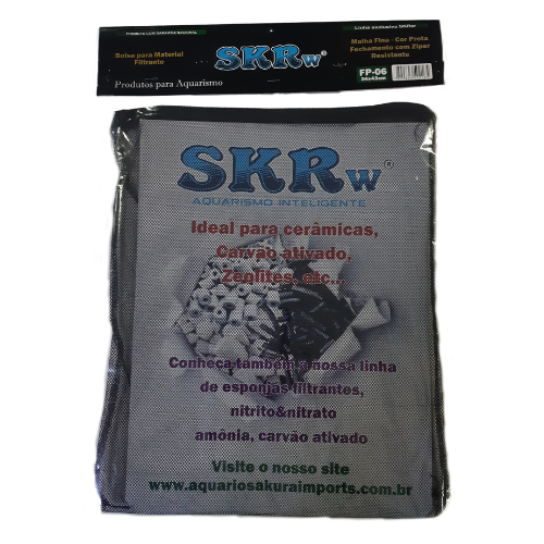 SKRw BOLSA MAT.FILT. FP-06 34X43CM MALHA FINA PRETA