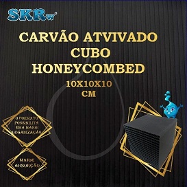 SKRw CARVAO ATIVADO CUBO HONEYCOMB.10X10X10 UNIDAD