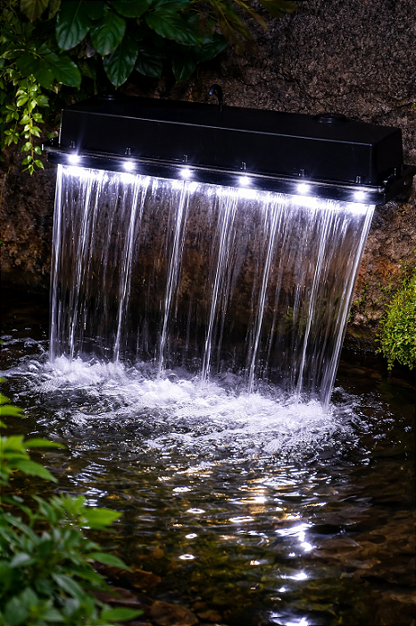 SKRw CASCATA SAIDA DE ACRILICO LAGO LED 32CM 110V