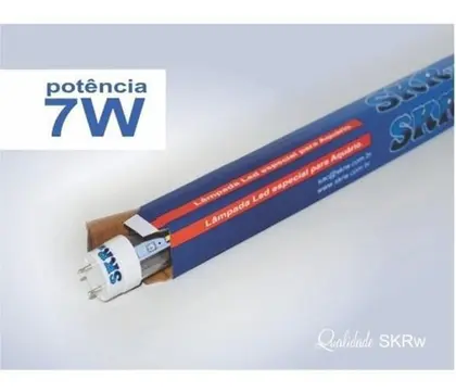 SKRw LAMPADA DE LED TUBOL.T8 7W 45CM AZUL