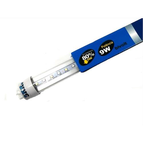 SKRw LAMPADA DE LED TUBOL.T8 9W 60CM AZUL/BRANCA