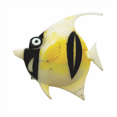 SKRw PEIXE FLUTUANTE F- 1 COM 1 UN. (BRAN./PRETO)