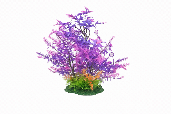 SKRw PLANTA ARTIFICIAL K-711 12X28CM AZUL/ROSA