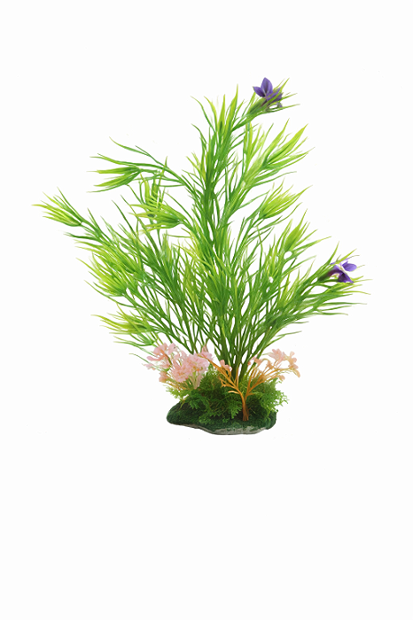 SKRw PLANTA ARTIFICIAL K-718 12X28CM VERD/FLOR ROX