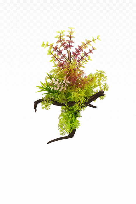 SKRw PLANTA ARTIFICIAL K-721 14X22CM VERD/VERM/AMA