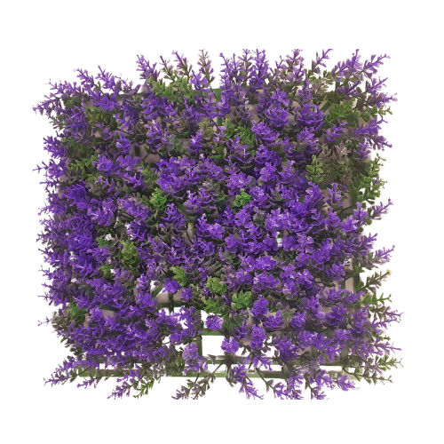 SKRw PLANTA ARTIFICIAL L-204 PLACA 25X25CM VD/ROXA