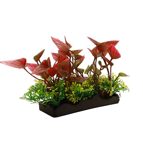 SKRw PLANTA ARTIFICIAL M-472 18X10CM VERM.VER.AMAR