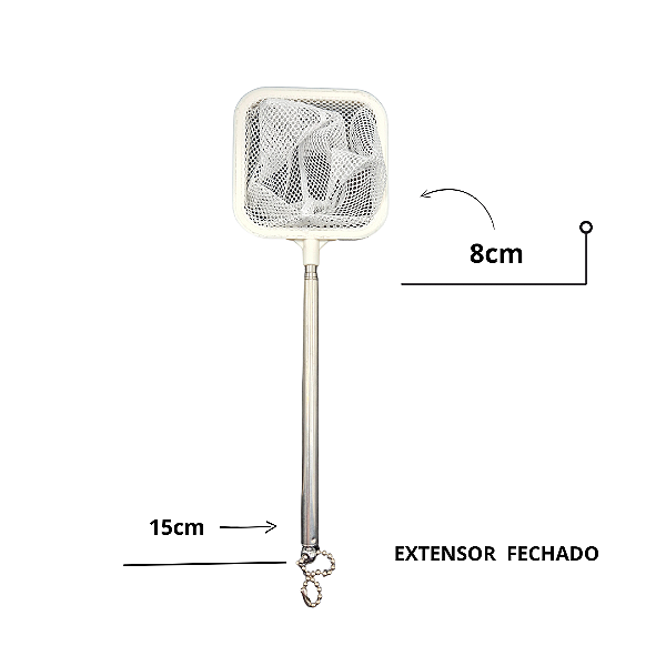 SKRw REDE P/ AQUARIO QUADRADA CAMARAO 8X8X15 RETRA