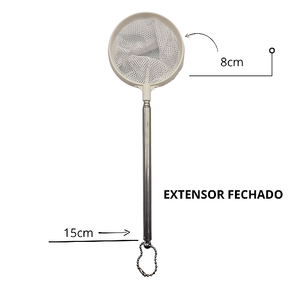 SKRw REDE P/ AQUARIO REDONDA CAMARAO 8X8X15 RETRA