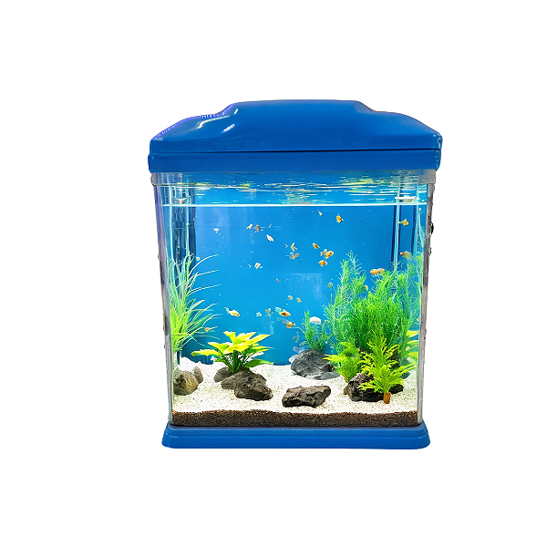 SKRw AQUARIO B-226L BOMBA, ILUMINAÇÃO, FILTRAGEM 26X19X32 12LT AZUL