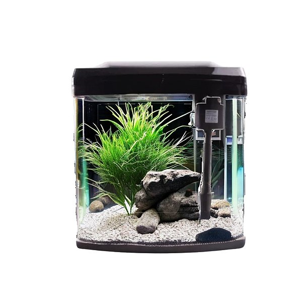 SKRw AQUARIO B-226L BOMBA, ILUMINAÇÃO, FILTRAGEM 26X19X32 12LT PRETO