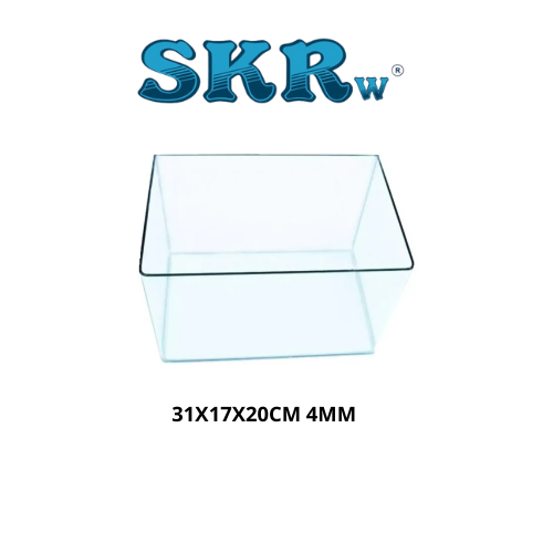 SKRw AQUARIO CANTO CURVO RETANGULAR 31X17X20CM 4MM