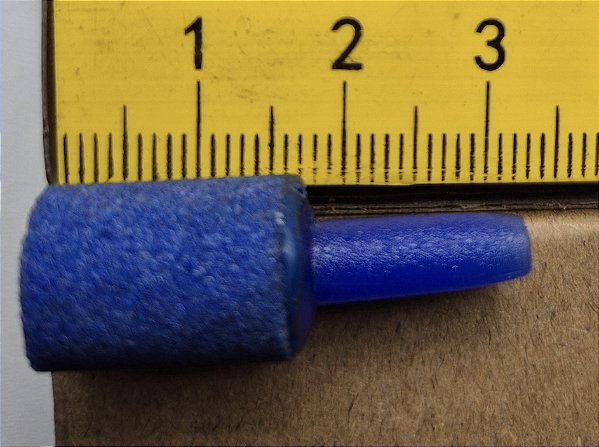 SKRw POROSA CILINDRICA AZUL Nº01 - 15X10X4 mm MINI