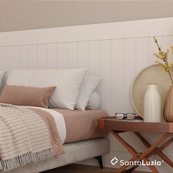 Rodapé Santa Luzia Poliestireno Branco | LEV 151 e 152 - 15 cm - Barra com 2,40 mts