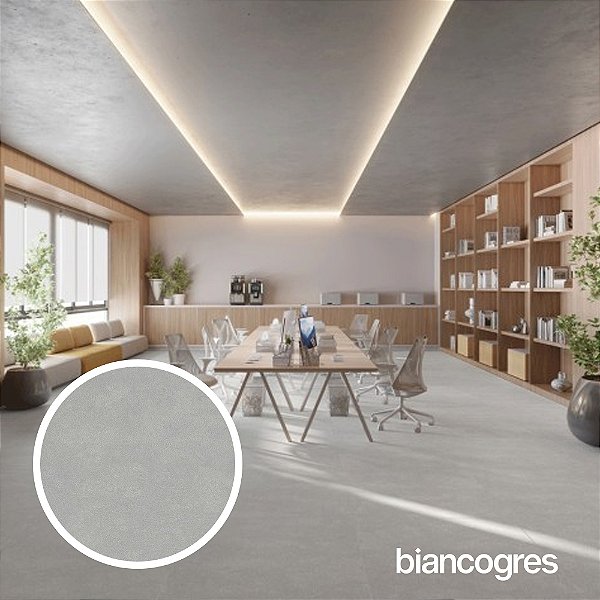 Piso Vinílico Città Office Biancogres 2,5 mm Placa 94 x 94 cores - Caixa 5,30 m²