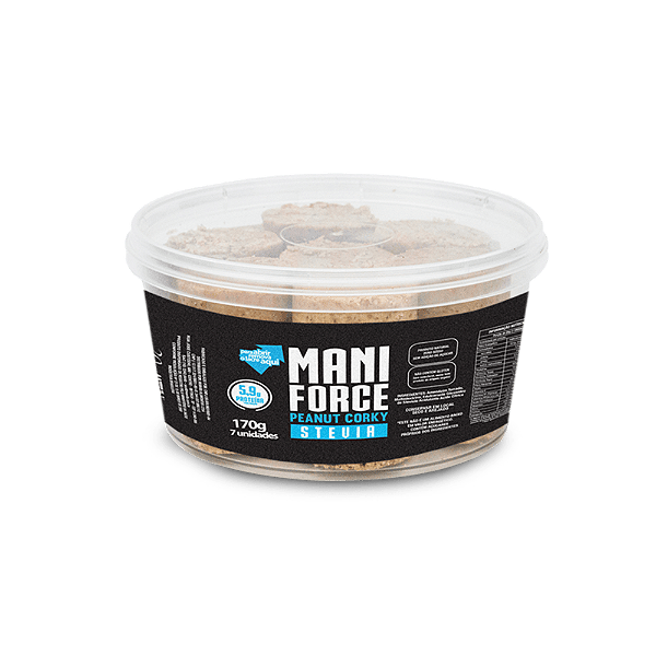 Maniforce Paçoca Rolha Zero Açúcar 170g / 07 Unid. Manibi
