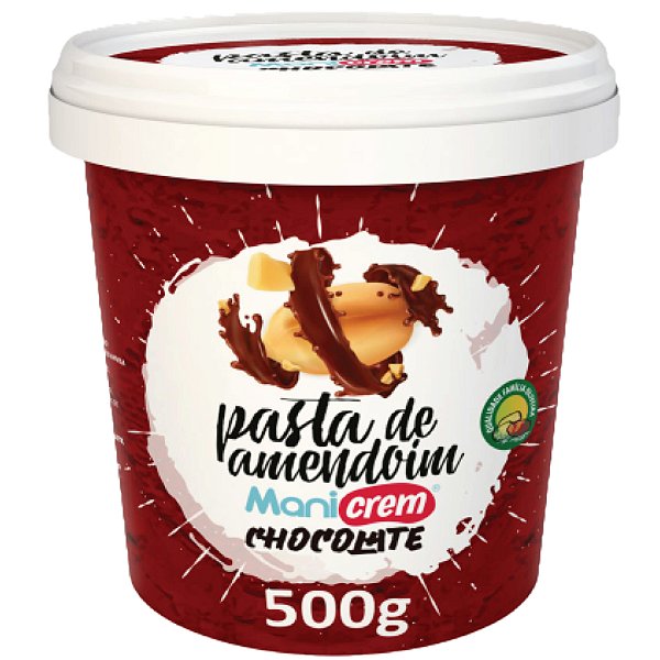 Creme Pasta De Amendoim Sabor Chocolate Manicrem 500g