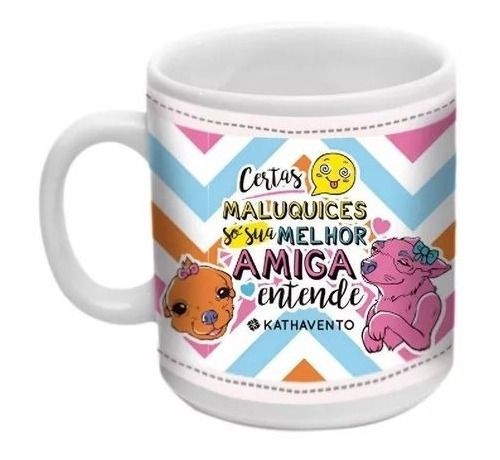 Caneca De Cerâmica Com Cinta De Neoprene  Miga Sua Loca
