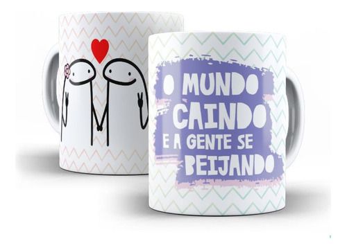 Caneca Porcelana Namorados Amantes Presente Xícara