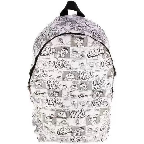 Mochila Escolar Turma Da Mônica Quadrinhos Preto E Branco