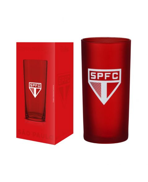 Copo Cylinder Long Drink Prime São Paulo Futebol Clube 300ml