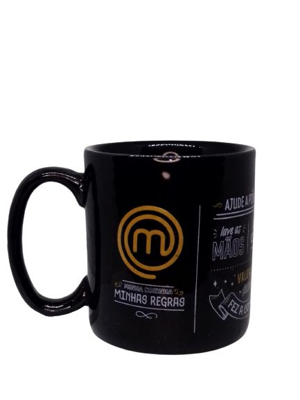 Caneca Preta Regras Masterchef Brasil