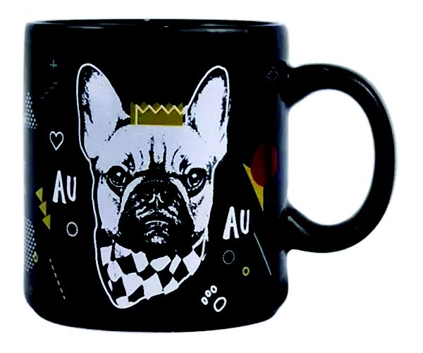 CANECA PRETA CACHORRO AMOR