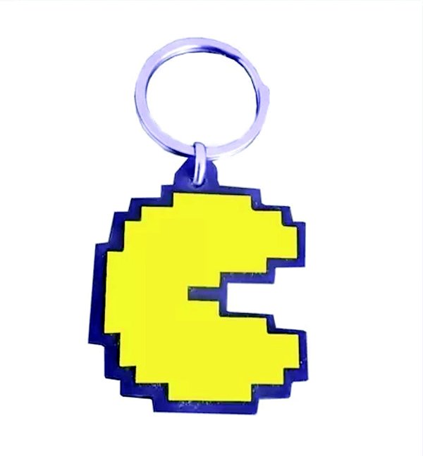 Chaveiro  Pac Man Emborrachado