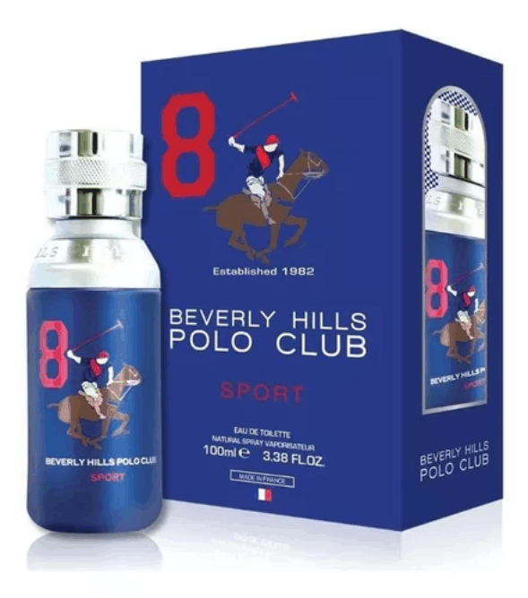 Perfume Beverly Hills Polo Club Sports 8 Colônia Masculina 100ml