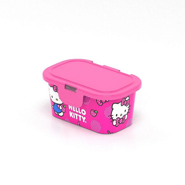 Organizador Com Tampa Fixa De 350ML - Hello Kitty