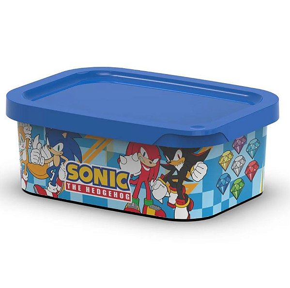 Organizador Retângular 500ML  SONIC The Hedgehog