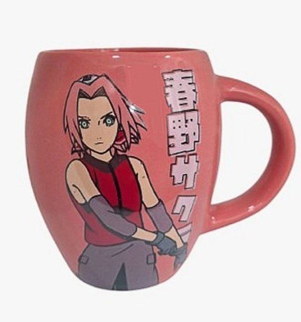Caneca Bulging De Cerâmica Rosa Naruto - Sakura