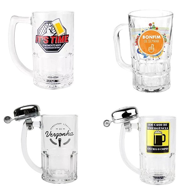 Kit 4 Canecas De Chopp