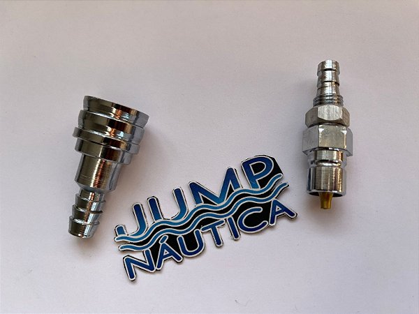 CONECTOR GASOLINA MERCURY - TOHATSU 8 -HP 15 SUPER 25 SEA PRO 40 JAPONÊS MACHO E FÊMEA KIT