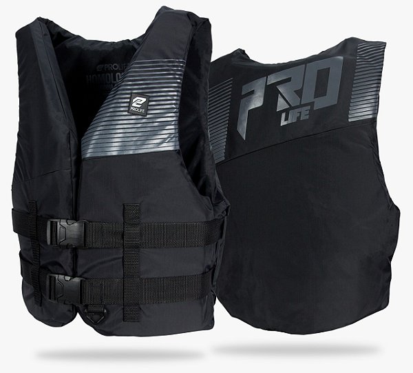 COLETE HOMOLOGADO PRO LIFE NYLON PRETO  IGUAL OU SUPERIOR A 110 KG