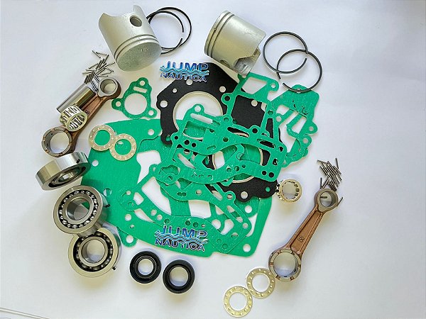 PISTAO YAMAHA 15 DM BM KIT MOTOR COMPLETO 0,25