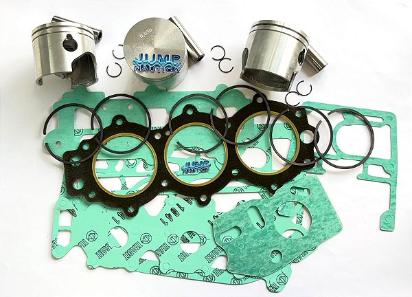 PISTÃO JOHNSON EVINRUDE 60- 65-70 3 Cil KIT MOTOR STD